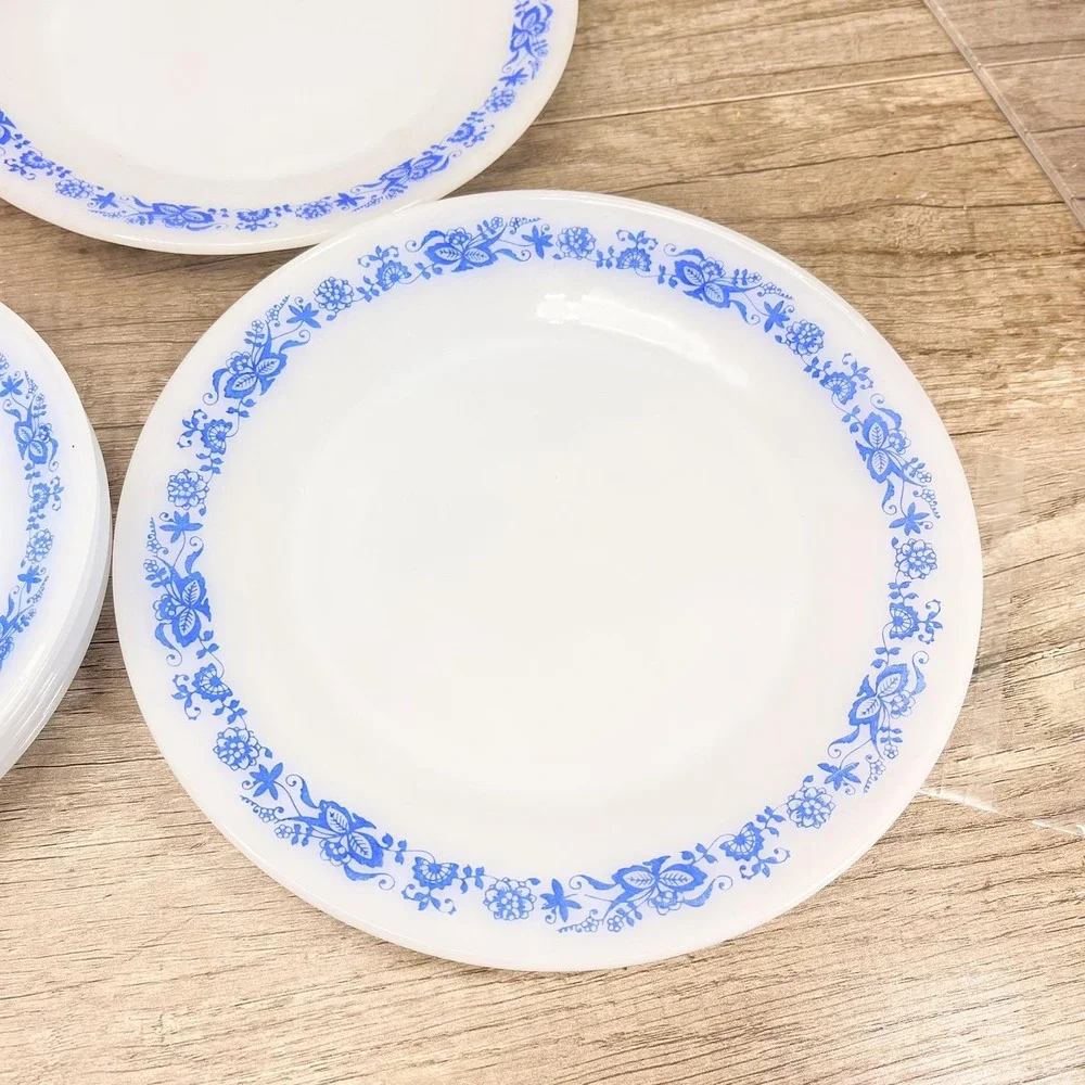 Vintage Floral Dessert Plates - Set of 6 -‎ Termo-Rey Blue Danube Flowers